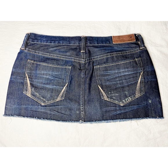 All Saints Denim Dark Wash Mini Skirt - Picture 6 of 6